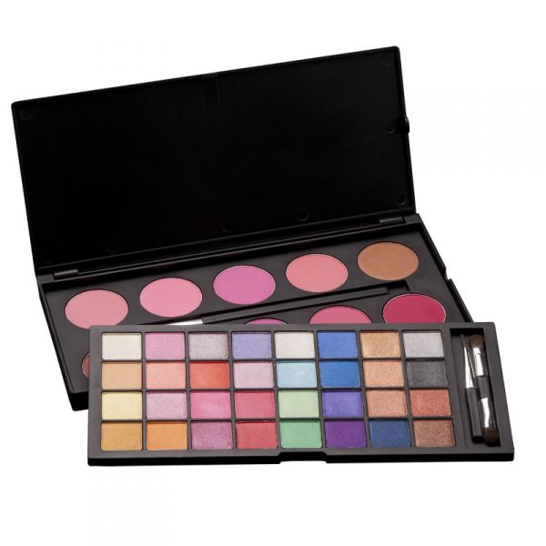 Paleta com 32 Sombras + 10 Blush