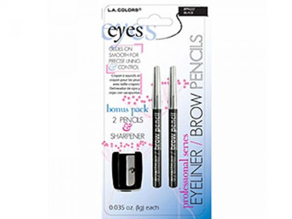 LA Colors Eyeliner Brow Pencil with Sharpener